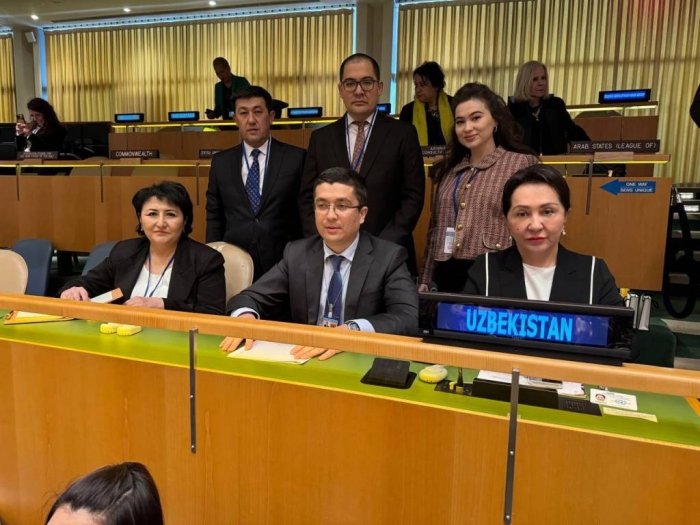 Tanzila Norboyeva BMT Ayollar holati bo‘yicha komissiyasining 68-sessiyasida ishtirok etmoqda